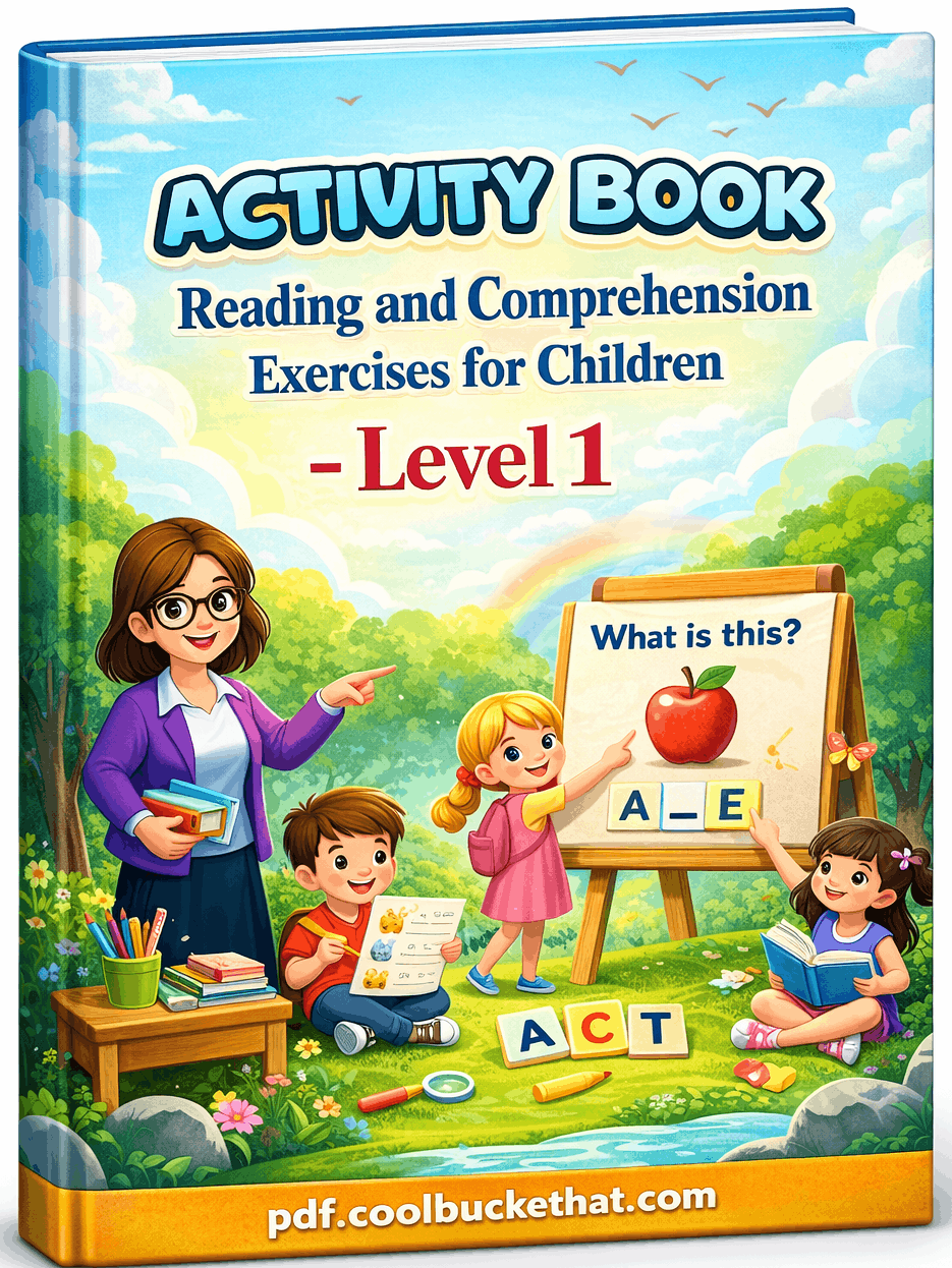 Activity Book Reading and Comprehension Exercises for Children Level 1